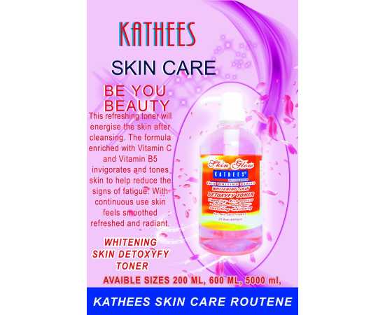 KATHEES WHITENING  SKIN DETOXYFY  TONER 600 ml