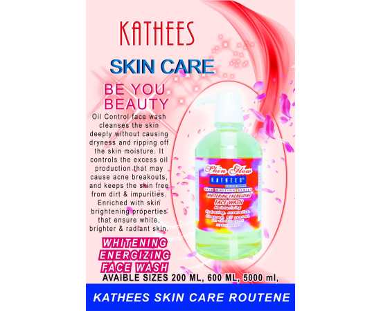 KATHEES WHITENING  ENERGIZING FACE WASH 600 ml