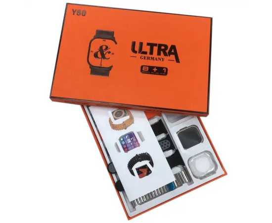 Y80 Ultra 8 + 1 Bluetooth Calling Smartwatch With Amazing 8 Style Of Straps
