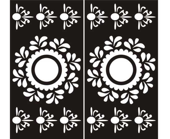 Makeup Beauty Salon Mehndi Papers Mix Designs - 1 Pair