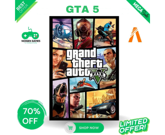 GTA 5 Orignal Offline Story Mode ( Five ) For Pc/Laptop