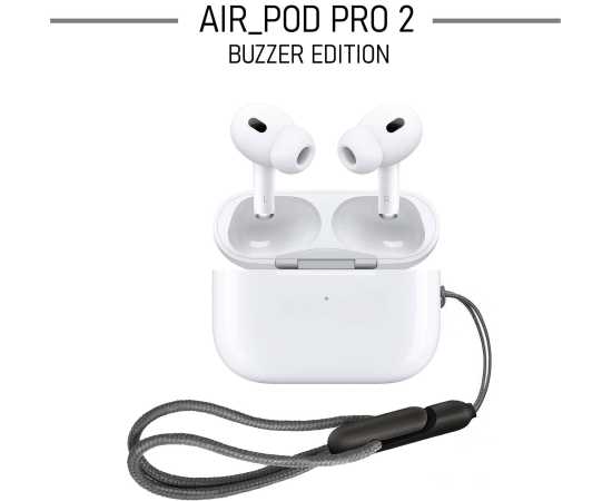 Airpods Pro 2 In Buzzer Edition White Wireless Bluetooth With Free Silicon Case