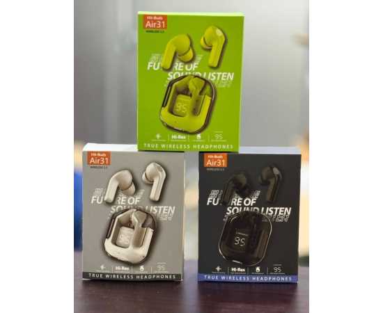 Air 31 Wireless Earbuds Headphones Power Display Earphones