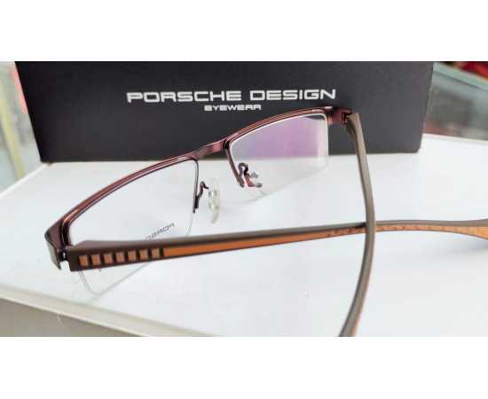 Beautiful Porsche Metal Frame Eyeglass Brown Color A+Copy