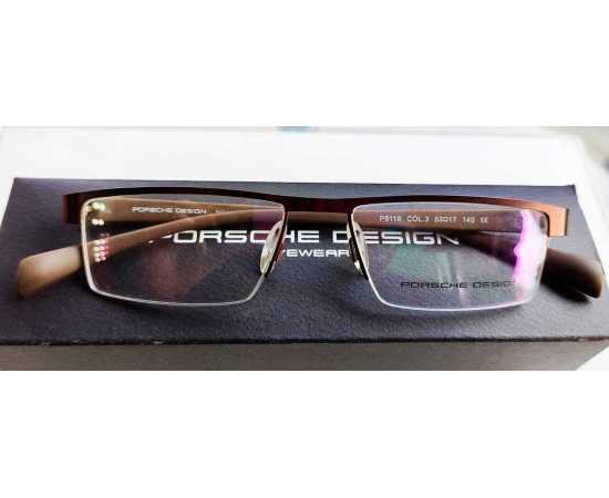 Beautiful Porsche Metal Frame Eyeglass Brown Color A+Copy