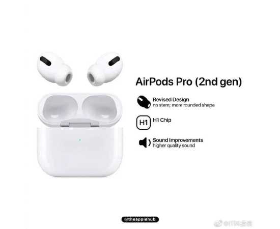 Airpods Pro 2 In White With Free Silicon Case