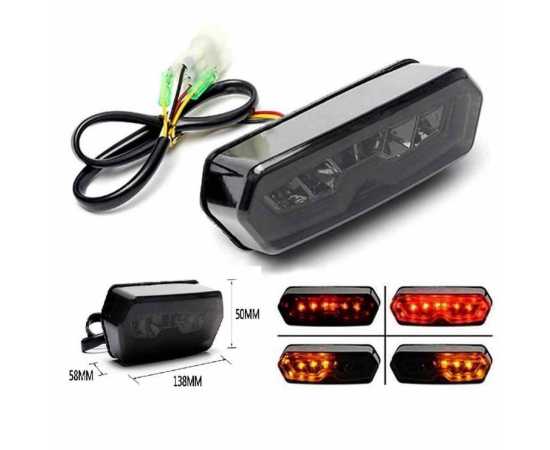 Universal Bike Back Light With Indicator Audi style