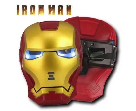 Super Hero Iron Man Toy Mask Led light Full Mask For Kids
