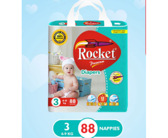 Mega Pack Baby Diaper Size 3 Medium (4-9Kg)