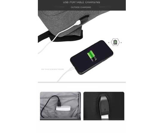 Laptop Bag / Backpack SMP Grey