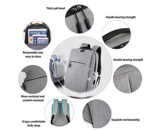 Laptop Bag / Backpack Imported SMP Black