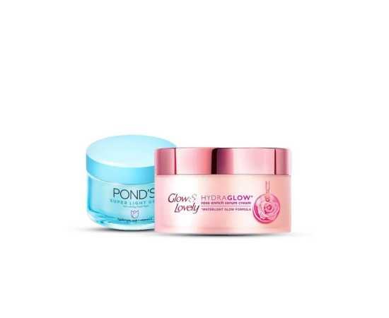 Pack Off 2 Cream Ponds Super Light Gel Cream & Glow Lovely