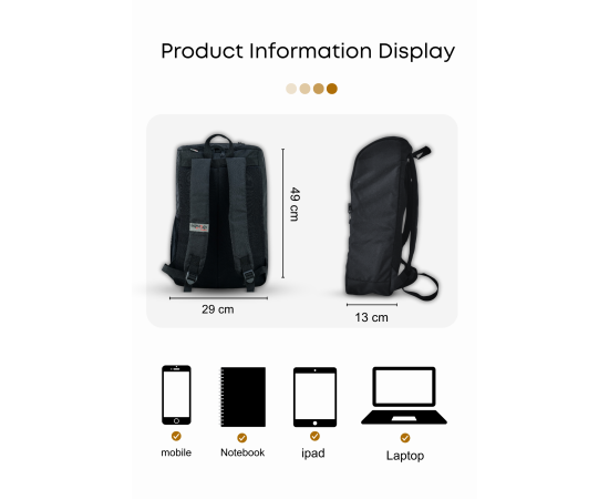 Shahzad Apparel Unisex Travel & Laptop Bag