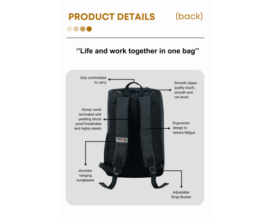 Shahzad Apparel Unisex Travel & Laptop Bag