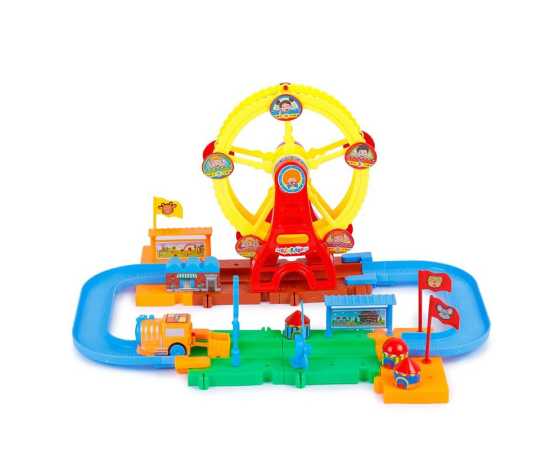 Train Track Toy For Kids  (Multi-Color, 40 Pieces)