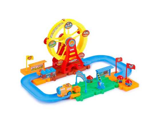Train Track Toy For Kids  (Multi-Color, 40 Pieces)