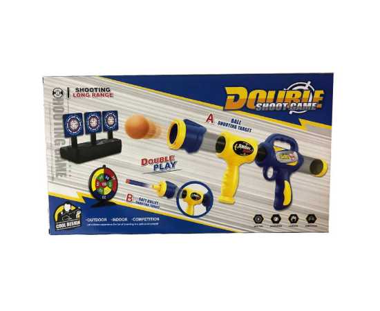 Double Air Pressure Foam Blaster Shooting Gun Toy