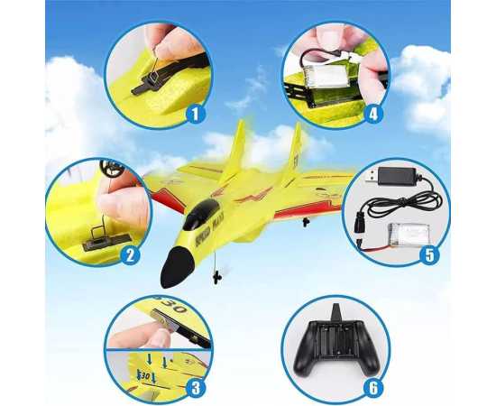 Stunt Flying Rc Airplane With Led Light Epp Foam Glider