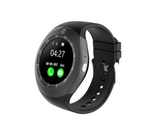 Smart Watch Y1S With GSM Slot For IOS - Black