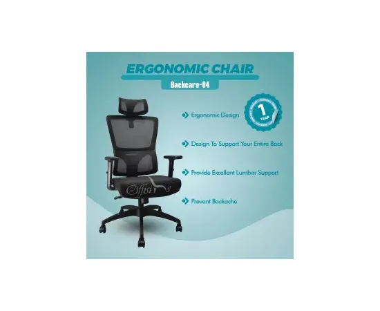 Ergonomic Executive Chair Backcare-04Hr - 2 Years Warranty