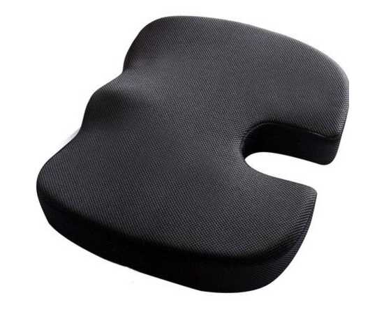 Foam Orthopedic Wedge Car Seat Cushion - Black