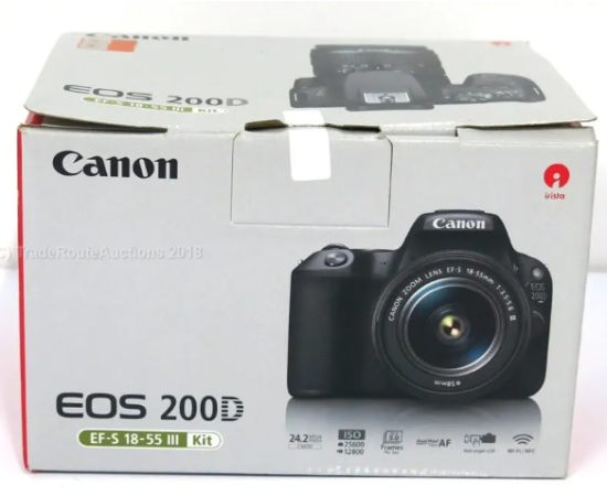 Canon EOS 200D Mark II DSLR Camera with 18-55mm IS STM Lens