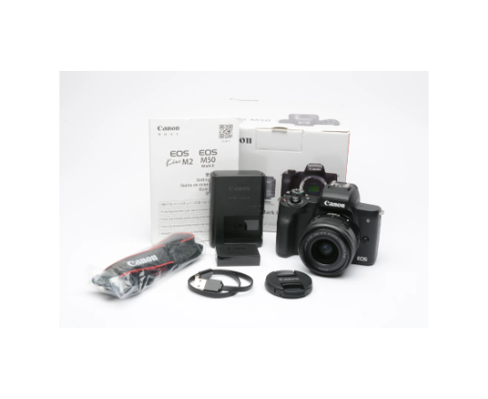 Canon Camera EOS M50 II Kit w/ 15-45mm Lens & Box