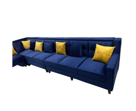 Carved Comfort L-Shape Sofa Set