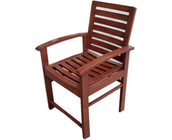 Wood Arm Chair Finish Polished