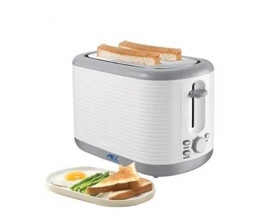 Anex Ag-3002 Pop-Up Toaster, Slice Toaster 930W - White