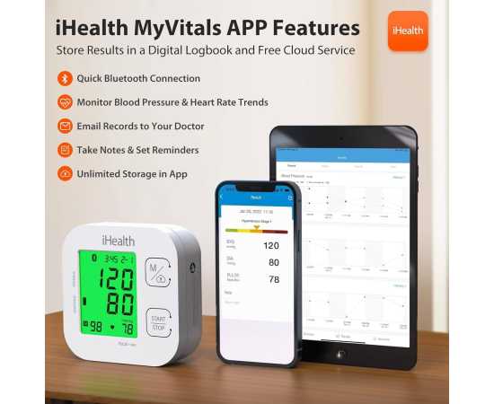 iHealth Track Smart Upper Arm Blood Pressure Monitor
