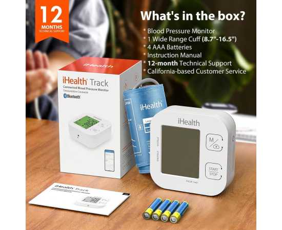 iHealth Track Smart Upper Arm Blood Pressure Monitor
