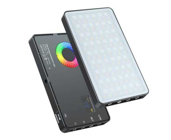 Mamen SL-C02 Video Light RGB 360° Bi-Color LED Illuminator 2500K-9000K