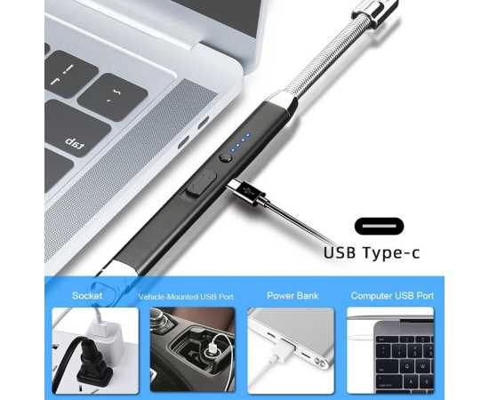 Electronic Candle Lighter USB Rechargeable with LED Night Light