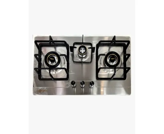 Tokyo Tbh-02 Hob 3 Burner Stainless Steel - Silver (Imported)