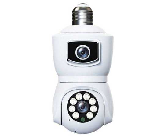 4k Wireless Wifi Dual-lens Security Camera With 3mp Lens