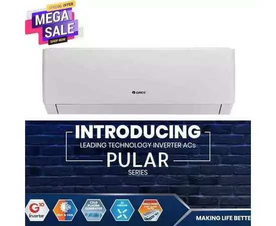 Gree 1.5 Ton Inverter Air Conditioner 18Pith11W Heat & Cool
