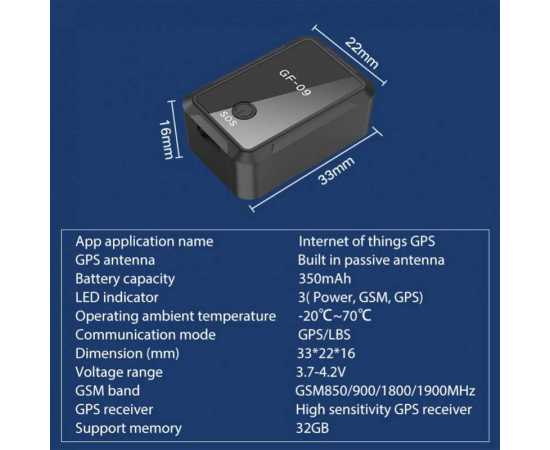 GF09 Mini GPS Tracker Real Time Life Tracking
