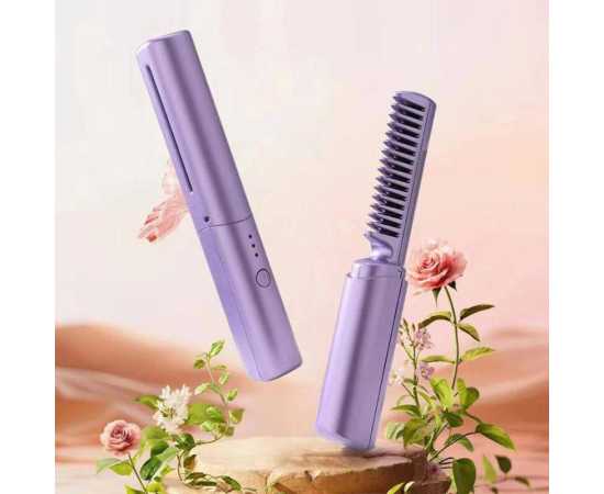 Travel Comb Cordless Rechargeable Hair Straightener