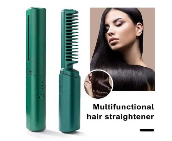 Travel Comb Cordless Rechargeable Hair Straightener