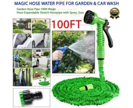 Expandable Flexible Magic Water Hose Pipe 100ft (30m)