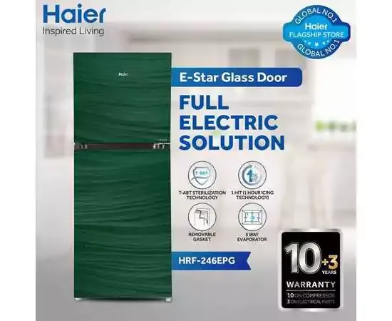 Haier HRF-246 EPB-EPC-EPG E-Star Refrigerator 9 Cubic Feet