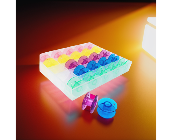 Plastic Bobbin Pack For Sewing Machines