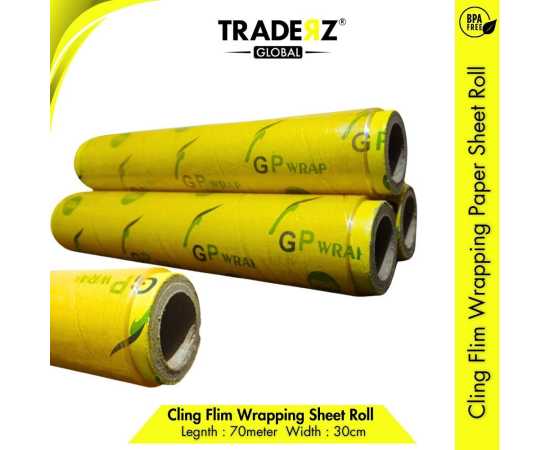 Cling Film Wrapping Paper 70 meter Foil Factory Wrapping Sheet