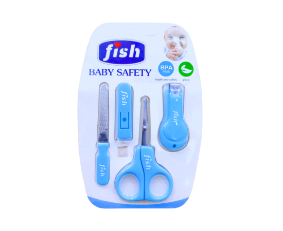 Pack Of 4 - Fish Baby Nail Care Set Manual Nail Clipper