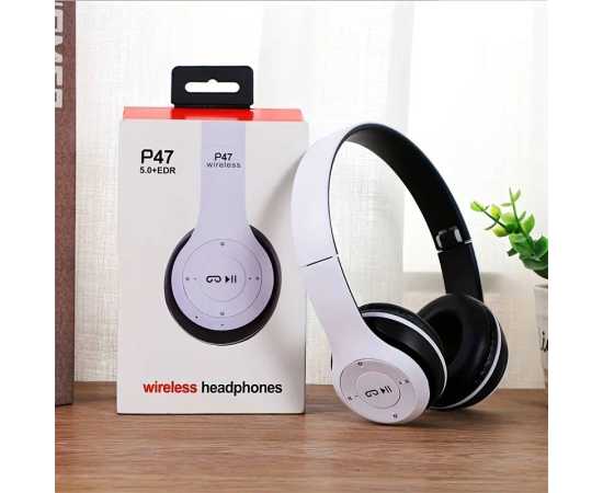 P47 Wireless Headphones Bluetooth Over Ear Foldable Headset