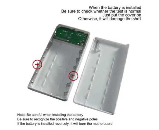 6*18650 Power Bank Case 18650*6 Battery Storage Box