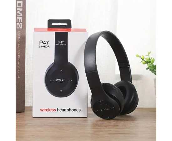 P47 Wireless Headphones Bluetooth Over Ear Foldable Headset