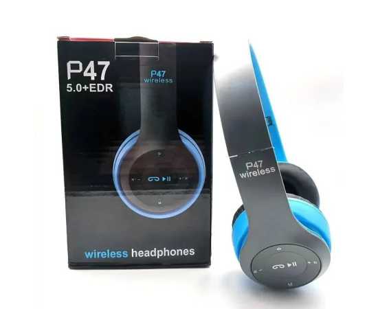 P47 Wireless Headphones Bluetooth Over Ear Foldable Headset