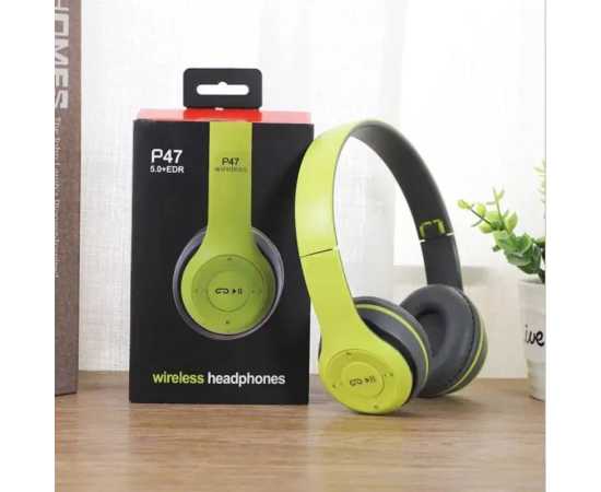 P47 Wireless Headphones Bluetooth Over Ear Foldable Headset